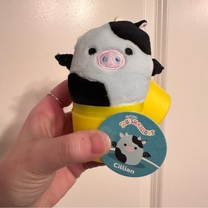 Squishmallows Cillian the Cow with Bat Wings Micromallow 2.5”